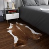 image:imageHOMORE Zebra RugFaux Animal Print RugSmall Zebra Hide Rugs for Bedroom  23x36 FeetWashableNon SlipLow Plie Western Floor Carpet for Bedside Living Room Desk Wall Decor Black and WhiteKhaki Brown