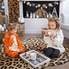 image:imageHOMORE Zebra RugFaux Animal Print RugSmall Zebra Hide Rugs for Bedroom  23x36 FeetWashableNon SlipLow Plie Western Floor Carpet for Bedside Living Room Desk Wall Decor Black and WhiteLeopard