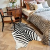 image:imageHOMORE Zebra RugFaux Animal Print RugSmall Zebra Hide Rugs for Bedroom  23x36 FeetWashableNon SlipLow Plie Western Floor Carpet for Bedside Living Room Desk Wall Decor Black and WhiteZebra
