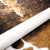 image:imageHOMORE Zebra RugFaux Animal Print RugSmall Zebra Hide Rugs for Bedroom  23x36 FeetWashableNon SlipLow Plie Western Floor Carpet for Bedside Living Room Desk Wall Decor Black and WhiteDark Brown