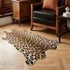 image:imageHOMORE Zebra RugFaux Animal Print RugSmall Zebra Hide Rugs for Bedroom  23x36 FeetWashableNon SlipLow Plie Western Floor Carpet for Bedside Living Room Desk Wall Decor Black and WhiteLeopard