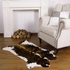 image:imageHOMORE Zebra RugFaux Animal Print RugSmall Zebra Hide Rugs for Bedroom  23x36 FeetWashableNon SlipLow Plie Western Floor Carpet for Bedside Living Room Desk Wall Decor Black and WhiteDark Brown