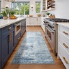 image:imageHOMORE 5x7 Area Rug Grey Rugs for Living Room Modern Carpet for Bedroom  AbstractWashableLow PileNon Slip Rugs for Dining Room DormBlue