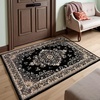 image:imageHOMORE Black Area Rug 5x7 Living Room Rug Washable Rugs for Bedroom  Non Slip Low Pile Vintage Floral Throw Rugs for Dining Room FarmhouseBlack