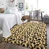 image:imageHOMORE Fluffy Leopard Rug4x6 Cheetah Rugs for Bedroom Living Room  Western Rugs Non Slip Backing Soft Leopard Print Rug for Kids Room DormBlack and KhakiBlackKhaki