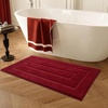 image:imageHOMORE Grey Bathroom Rug 24x36 Inch Soft Absorbent Microfiber Bathroom Runner Rug Washable Bath Runners Rugs for Bathrooms Non Slip Bath Rugs for Shower TubWine Red