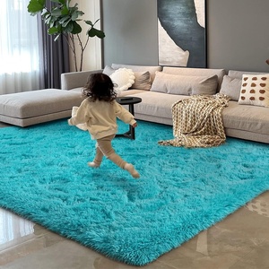 image:imageHOMORE Black Rugs for Living Room 5x8 Area Rugs for Bedroom Fluffy Furry Rug for Kids Room Large Shaggy Rug for Teen Boys Girls Room Big Fuzzy Carpet for Dorm Home Decor  Modern Luxury Fluffy Soft and Comfy Carpet for Boys Girls Nursery RoomTurquoise Blue