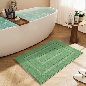 image:imageHOMORE Grey Bathroom Rug 24x36 Inch Soft Absorbent Microfiber Bathroom Runner Rug Washable Bath Runners Rugs for Bathrooms Non Slip Bath Rugs for Shower TubSage Green