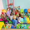 image:imageHOMORE Kids Educational Rug8x10 Green Kids Area Rug for Classroom Playroom  ABC Rugs for Learning AlphabetNumbersColorsSeason and Animal Words Playmat for Chidrens RoomGreen