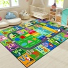 image:imageHOMORE Kids Educational Rug8x10 Green Kids Area Rug for Classroom Playroom  ABC Rugs for Learning AlphabetNumbersColorsSeason and Animal Words Playmat for Chidrens RoomGreen