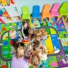 image:imageHOMORE Kids Educational Rug8x10 Green Kids Area Rug for Classroom Playroom  ABC Rugs for Learning AlphabetNumbersColorsSeason and Animal Words Playmat for Chidrens RoomGreen
