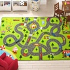 image:imageHOMORE Kids Play Mat RugKids Carpet for Children Bedroom Play Room 4x6 FT  48x76inch Fun and Educational City Rug for Hot Wheels Track Racing Playroom Rug4 x 6 Rectangular