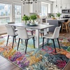 image:imageHOMORE Ocean Rugs 5x7 Washable Coastal Rug for Living RoomGray Blue  Non Slip Rugs for Kids Bedroom Nautical Coral Rugs with Fish Sea Turtles Jellyfish Seahorse Beach Carpet for Nursery DormGray Blue
